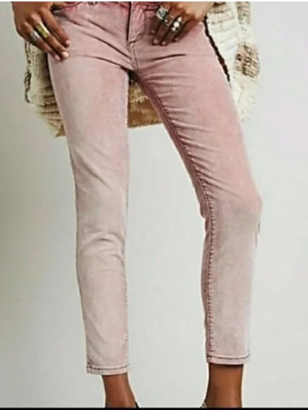 Free People Cropped Corduroy Pants